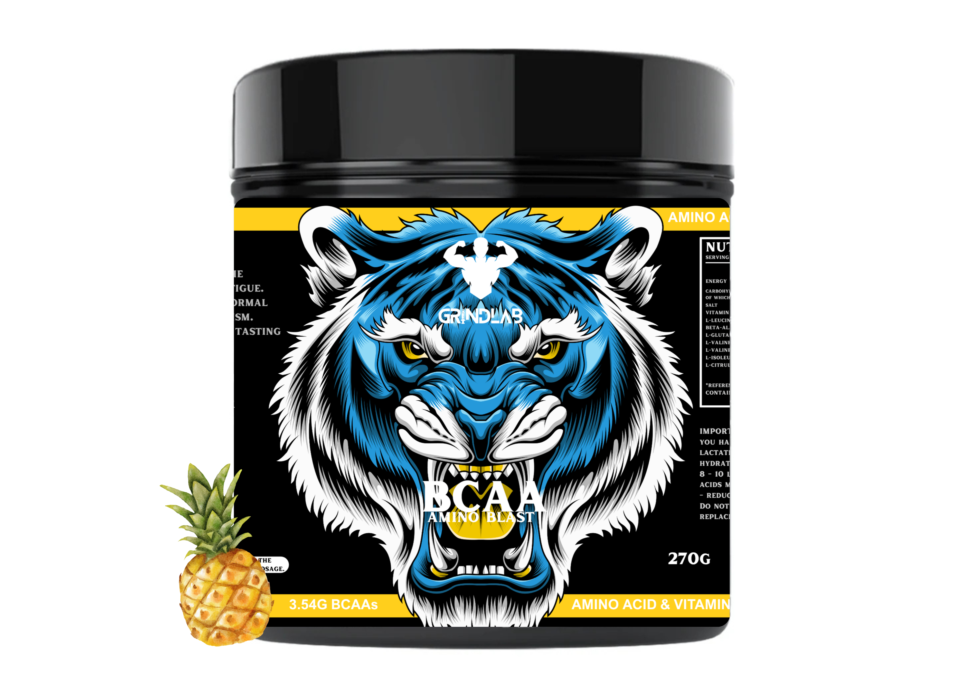 GrindLab BCAA Amino Blast – Amino Acid & Vitamin Complex (Multiple Flavours) 270g