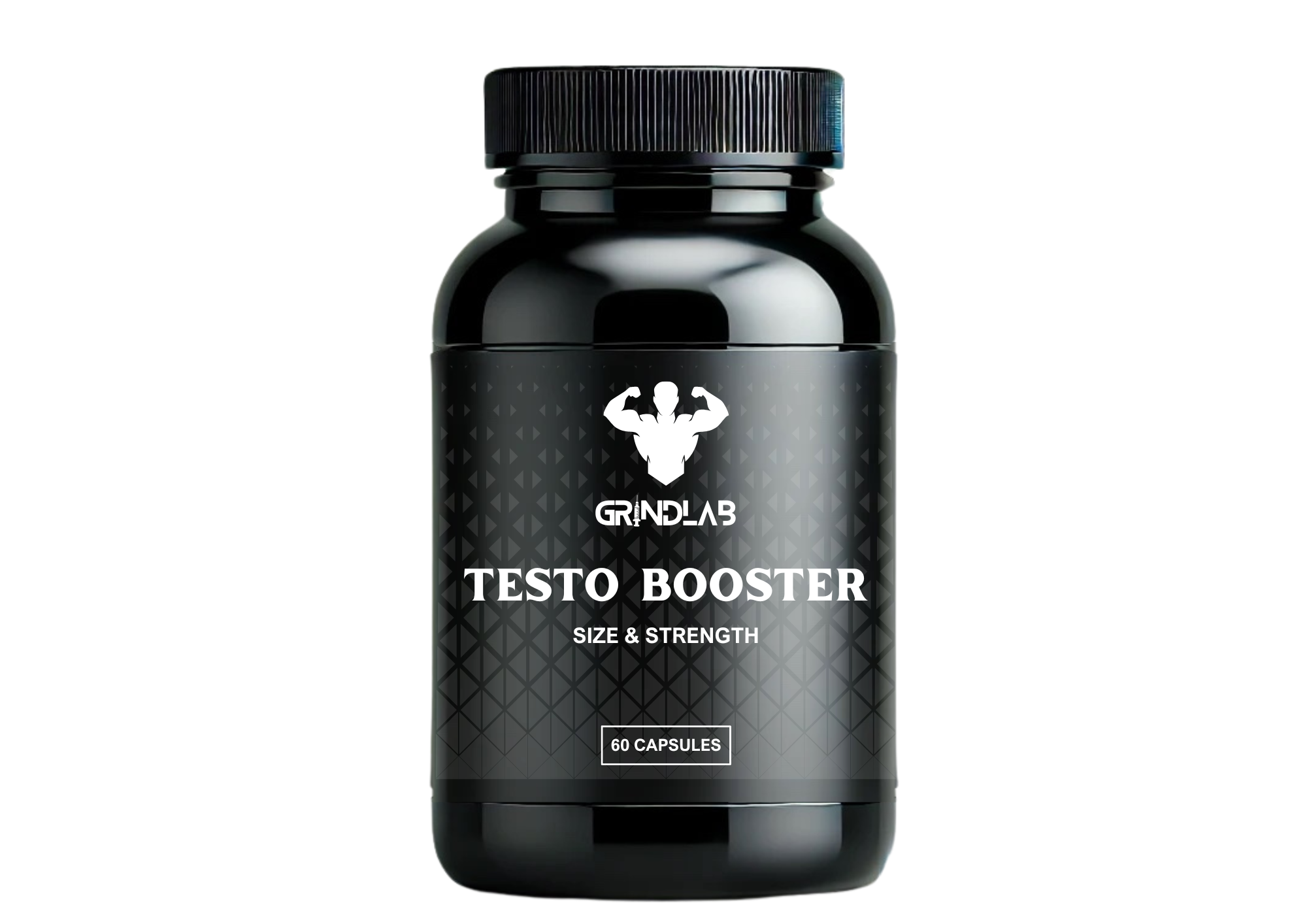 GrindLab Testo Booster – Natural Testosterone Support for Size & Strength 60 CAPSULES