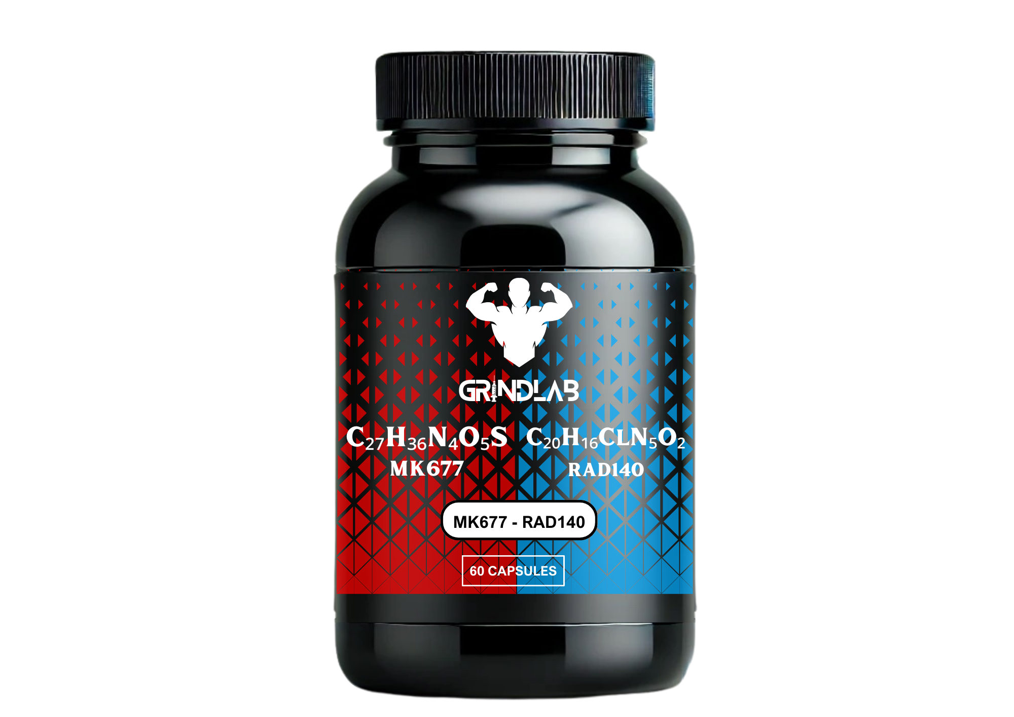 Grindlab Stack - MK-677 + RAD-140 x60 capsules