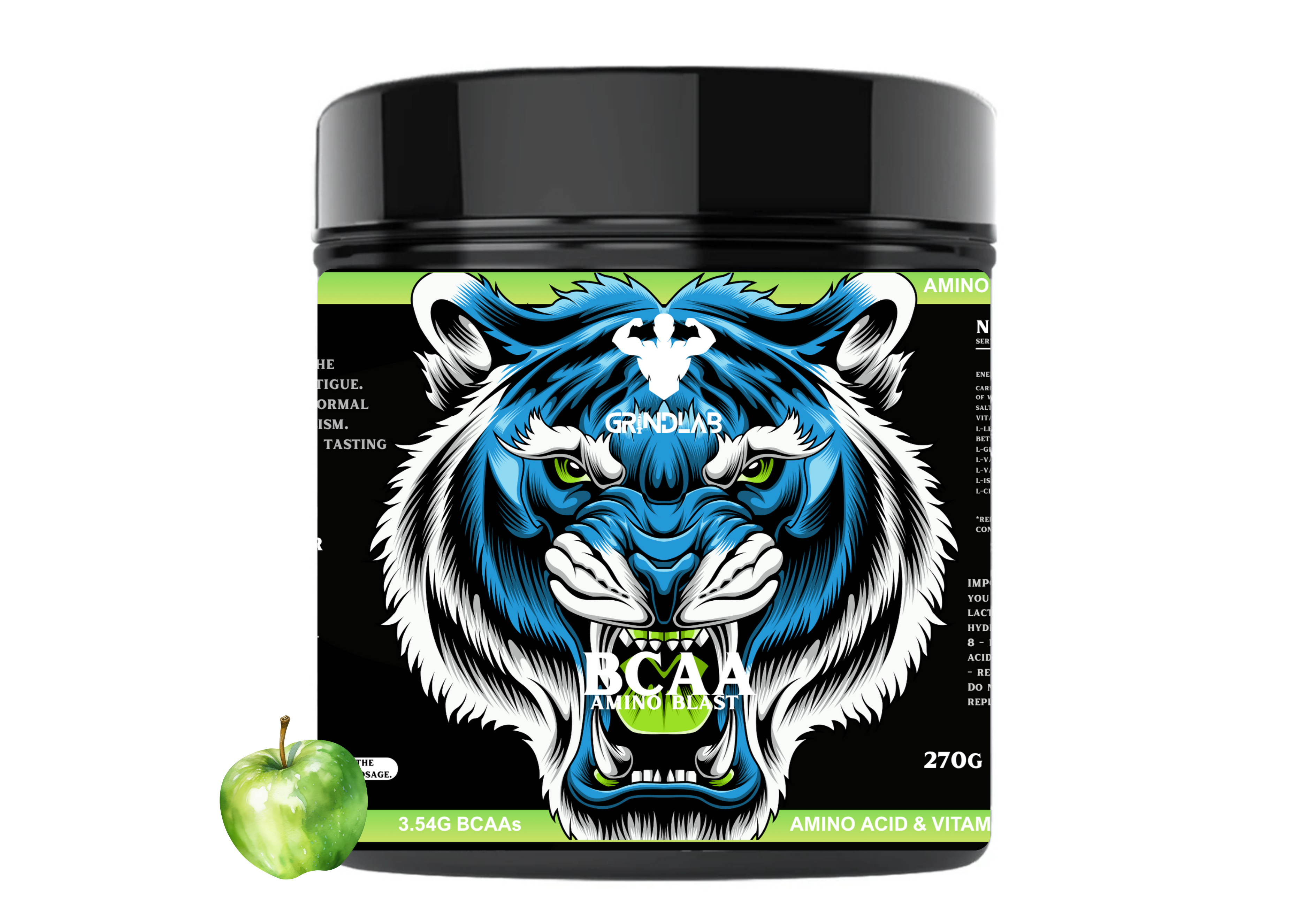 GrindLab BCAA Amino Blast – Amino Acid & Vitamin Complex (Multiple Flavours) 270g