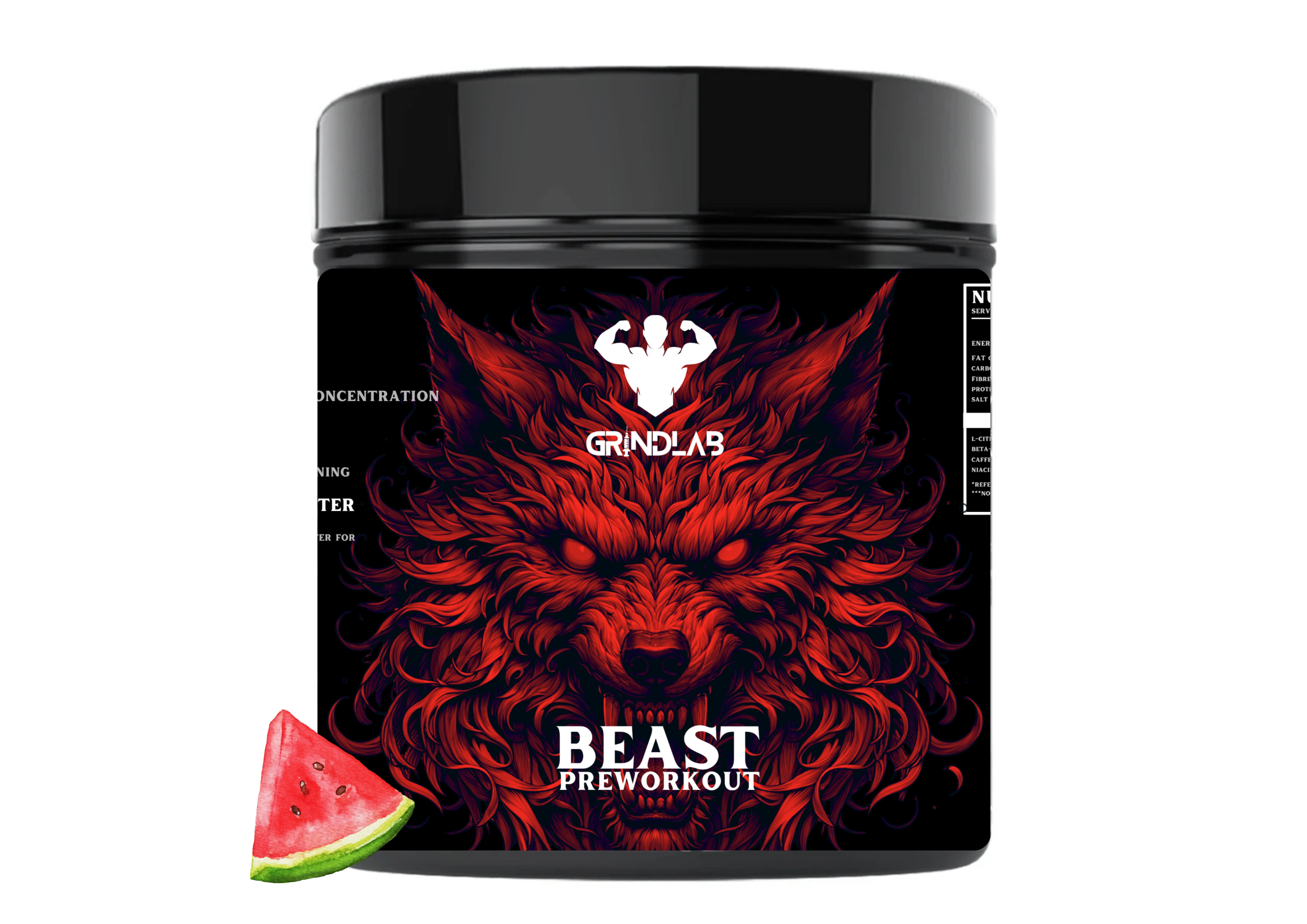 GrindLab BEAST Pre-Workout – Extreme Energy & Focus Formula (Multiple Flavours) 150g