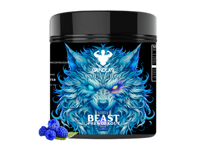 GrindLab BEAST Pre-Workout – Extreme Energy & Focus Formula (Multiple Flavours) 150g