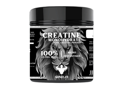 GrindLab Creatine Monohydrate –  100% Ultra Pure & Micro-Instantiated (Multiple Flavours) 250g
