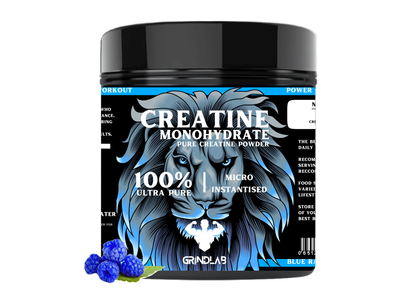 GrindLab Creatine Monohydrate –  100% Ultra Pure & Micro-Instantiated (Multiple Flavours) 250g