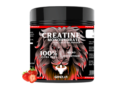 GrindLab Creatine Monohydrate –  100% Ultra Pure & Micro-Instantiated (Multiple Flavours) 250g